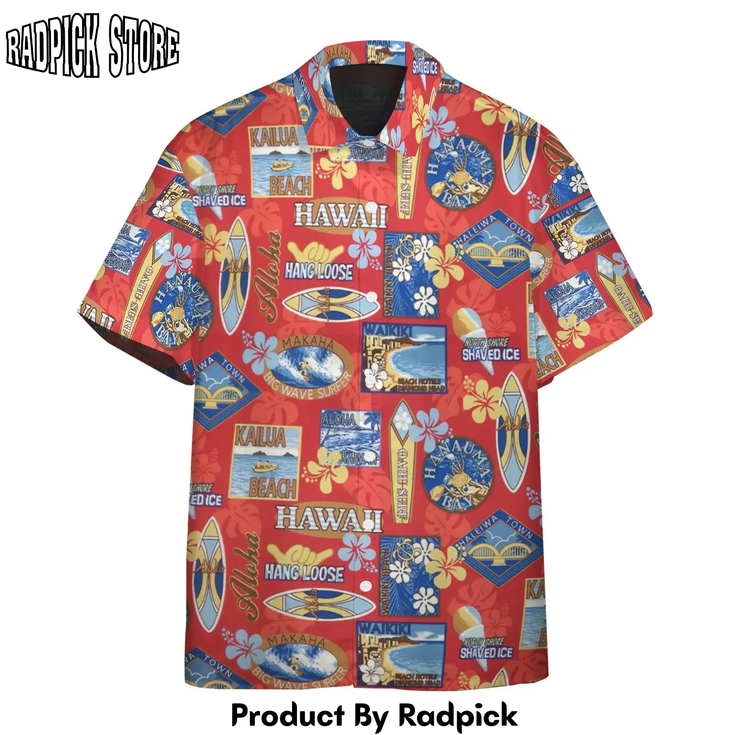 Radpick 3d oahu hawaii custom hawaii shirt rp292494